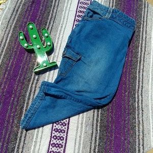 Avenue Denim Cargo Capris